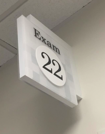 Exam room 22; children's hospital