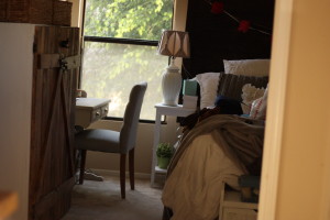 Barn Door Dresser|Bookshelf turned into a dresser|Meg Wallace|One Glass Slipper|DIY