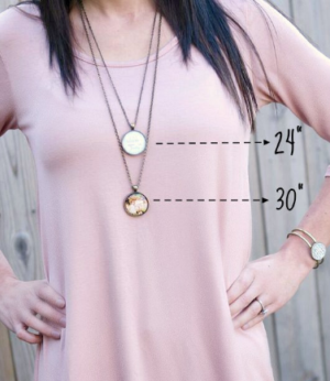 Five Arrows Jewelry Necklace Sizing Photo