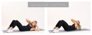 laying side crunches