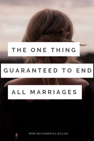 the one thing guaranteed to end all marriages | meg Marie Wallace 