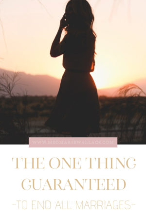 the one thing guaranteed to end all marriages | meg Marie Wallace 