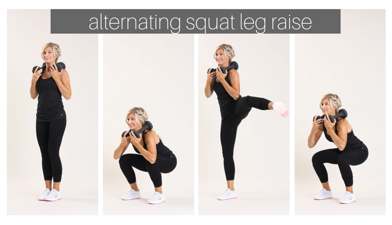 alternating leg squat