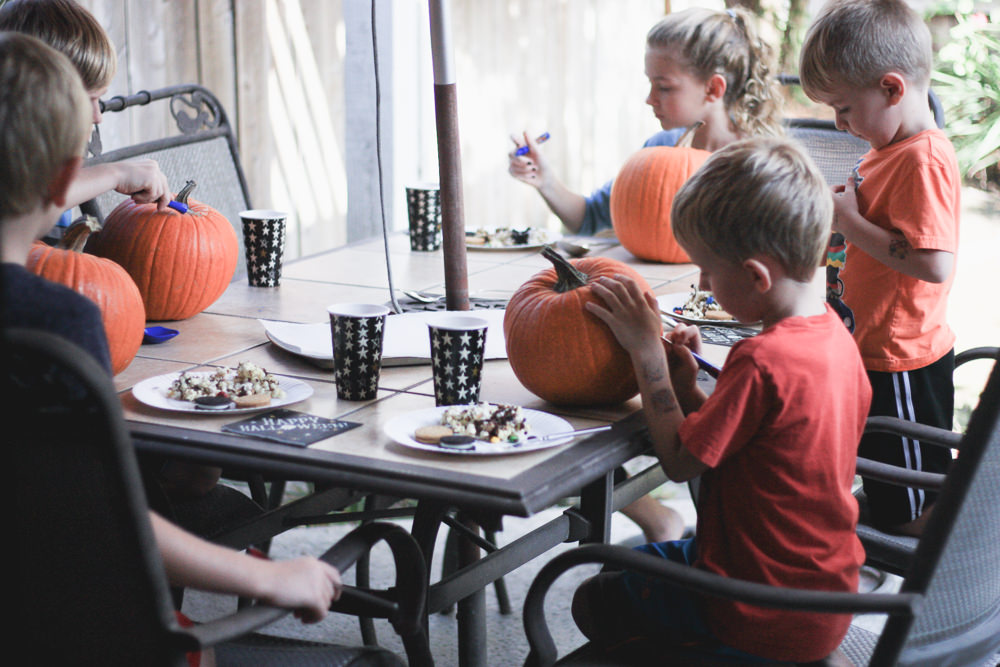 pumpkin carving party and 12 things