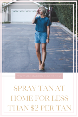spray tan at home for less than &2 | meg Marie Wallace 
