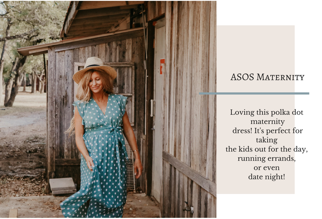 asos maternity | polka dot dress | meg marie wallace | maternity style | pregnancy