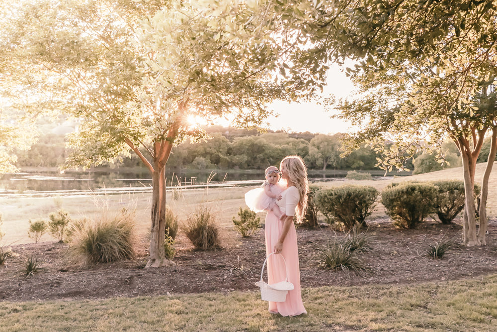 Easter with Pink Blush Maternity