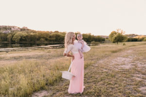 spring dresses with pink blush maternity | meg Marie Wallace